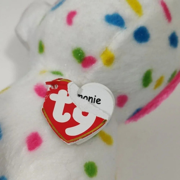 Ty Beanie Boos Harmonie Colorful Dot Unicorn Plush 2021 Buddies 10" - Picture 10 of 10